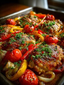 Sheet Pan Chicken Cacciatore: 35-Minute Family Delight 3 Sheet Pan Chicken Cacciatore