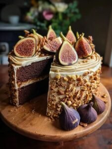 Spiced Fig Hazelnut Cake
