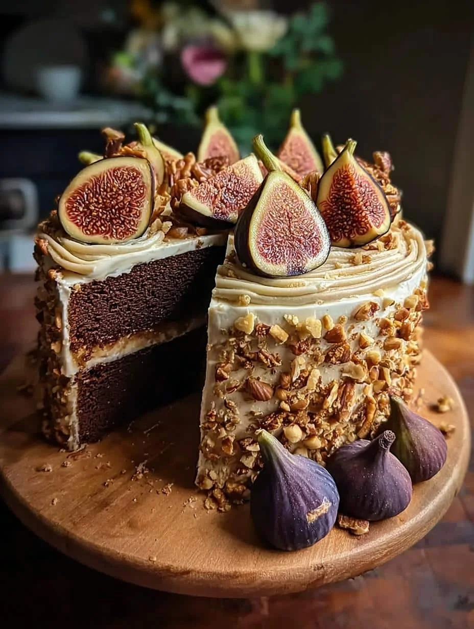 Spiced Fig Hazelnut Cake