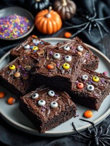 Spooky Halloween Brownies For