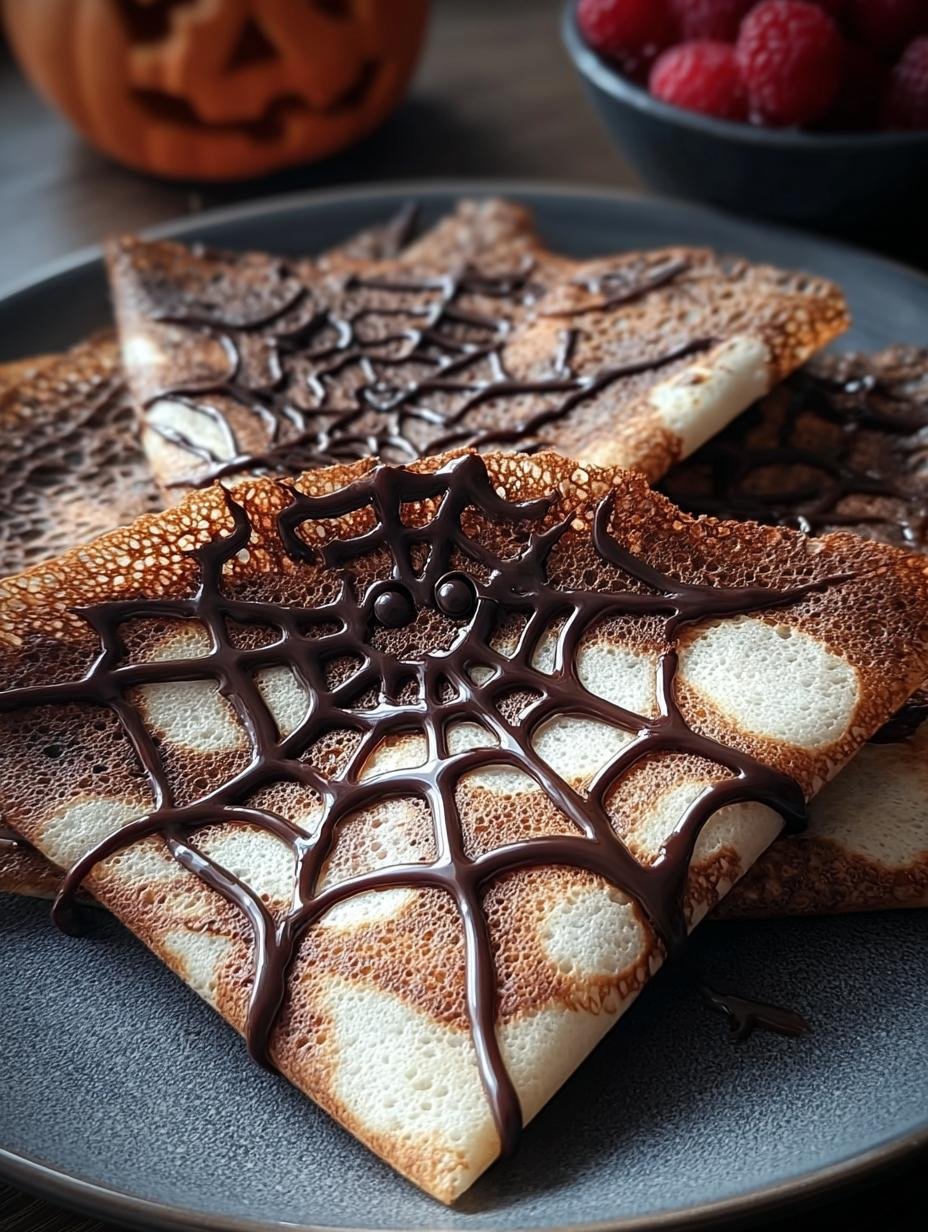 Spooky Spiderweb Crepes: 5 Stunning Halloween Bites - Spooky Spiderweb Crepes For - main visual representation