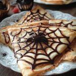 Spooky Spiderweb Crepes For