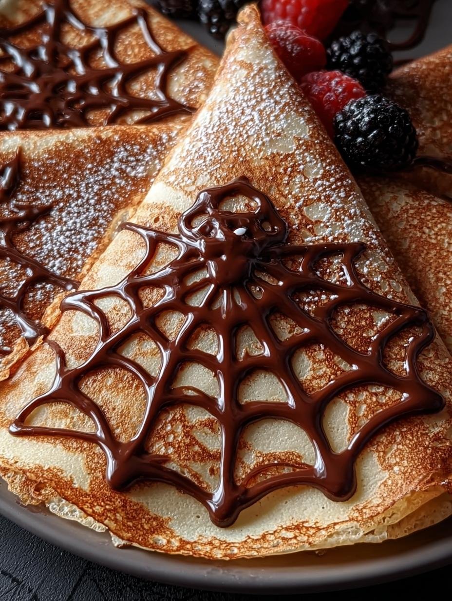 Spooky Spiderweb Crepes: 5 Stunning Halloween Bites - Spooky Spiderweb Crepes For - additional detail