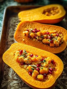 Stuffed Butternut Squash For