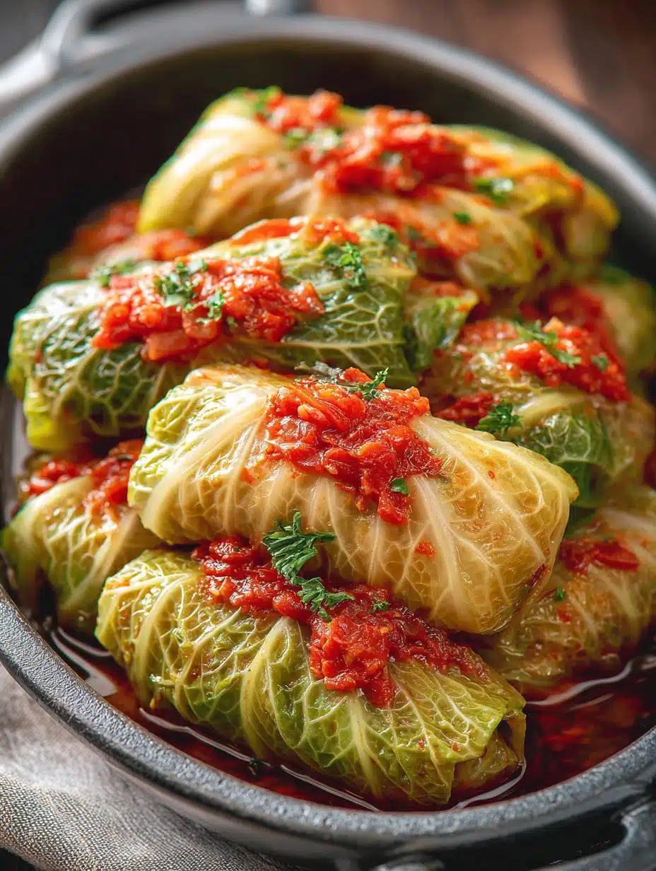 Delicious Vegetarian Stuffed Cabbage Rolls Recipe - Vegetarian Stuffed Cabbage Rolls - main visual representation
