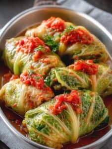 Vegetarian Stuffed Cabbage Rolls