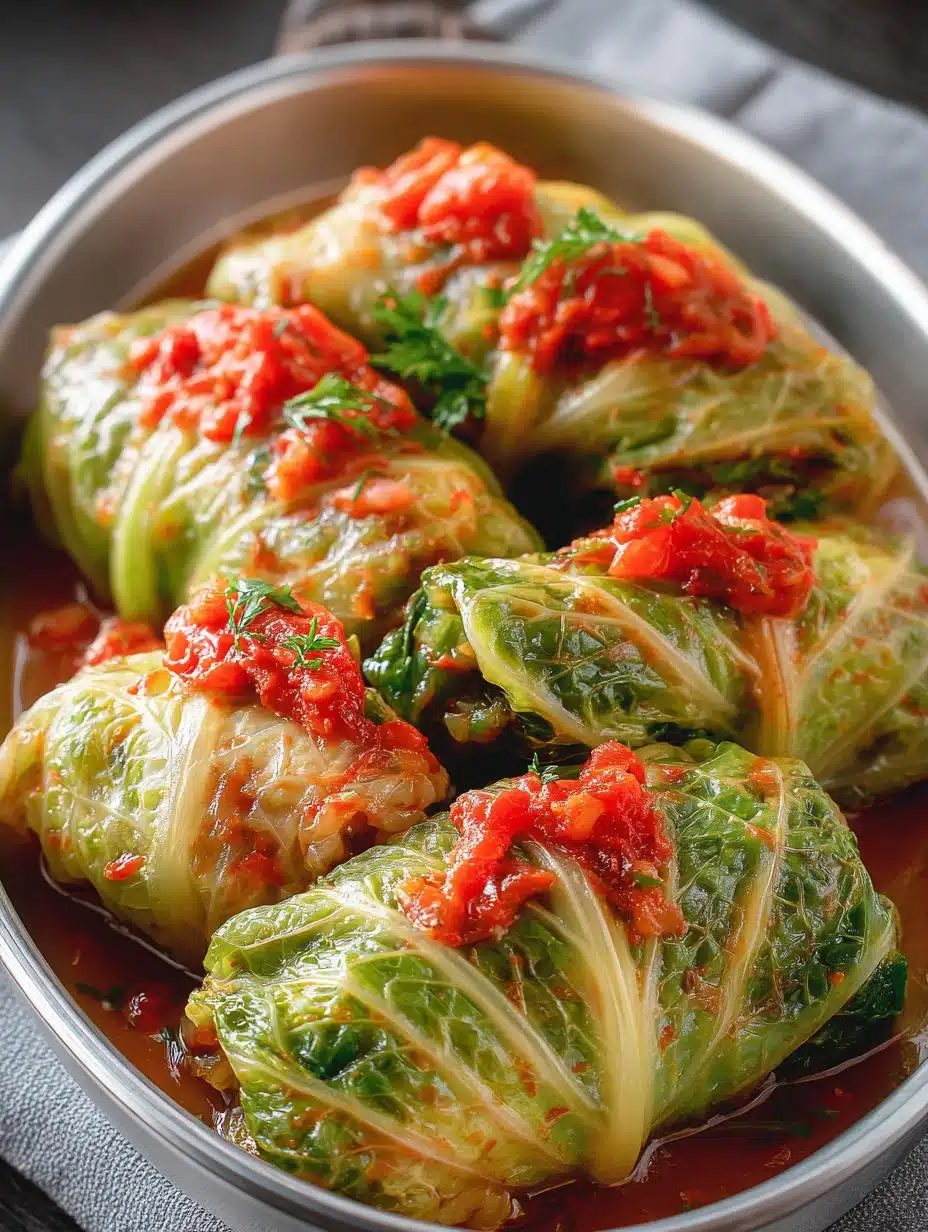 Vegetarian Stuffed Cabbage Rolls
