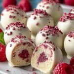 White Chocolate Raspberry Truffles