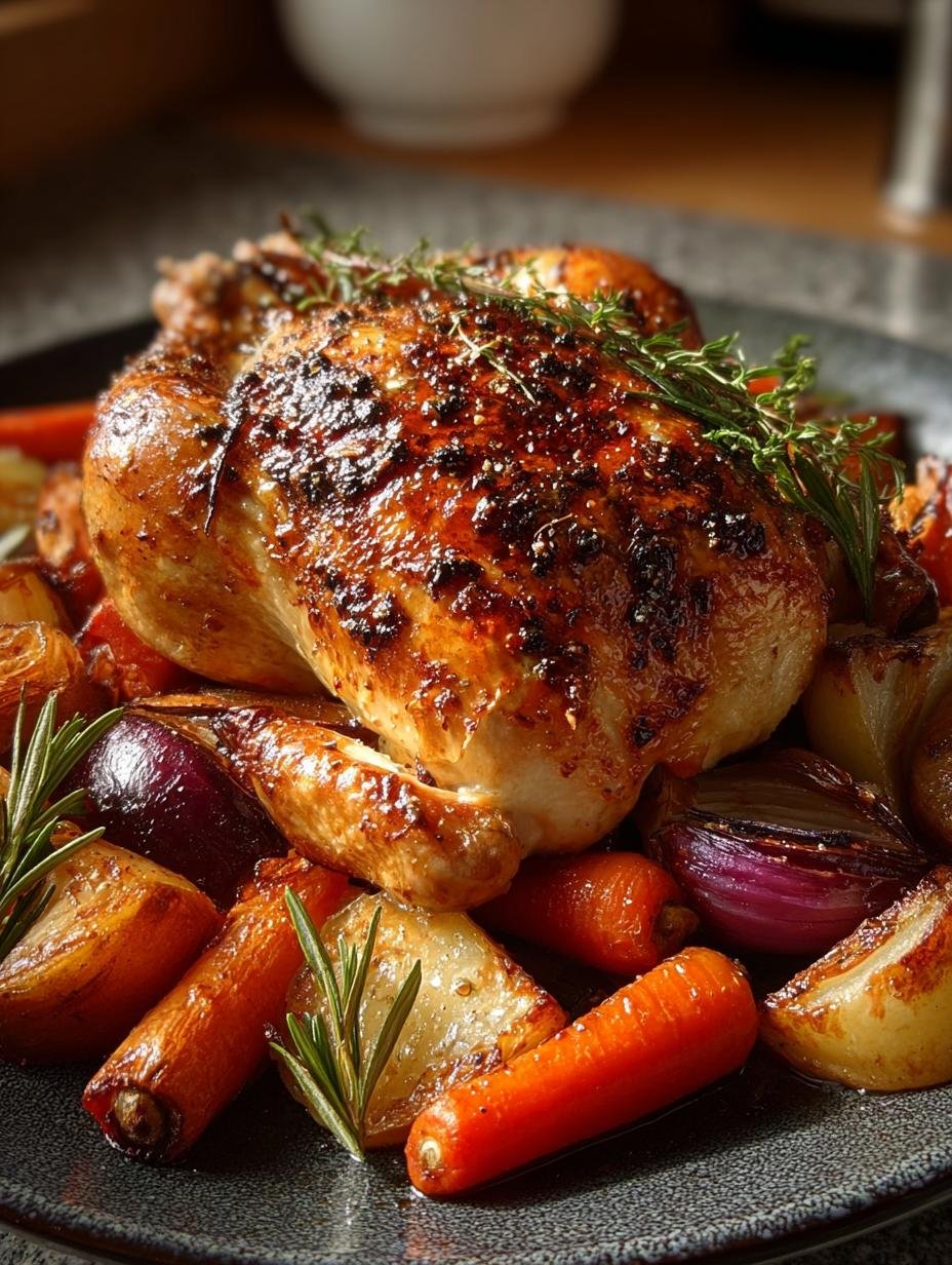 Whole Roasted Chicken with Root Vegetables for Dinner 3 Whole Roasted Chicken with Root Vegetables for Dinner - Whole Roasted Chicken with - additional detail