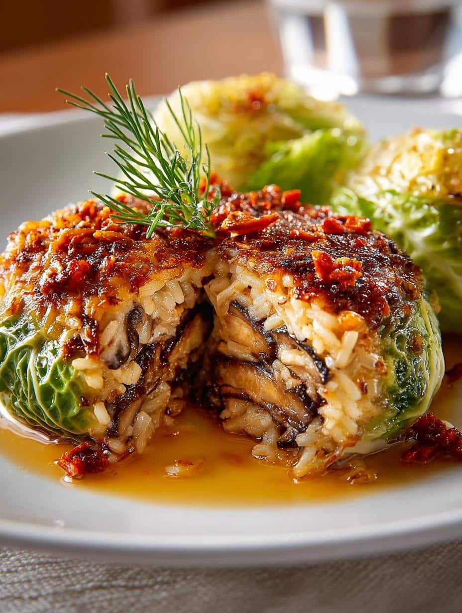 Wild Rice Mushroom Stuffed Cabbage Rolls: 5 Savory Secrets 1 Wild Rice Mushroom Stuffed