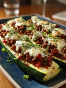 Zucchini Boats Stuffed with