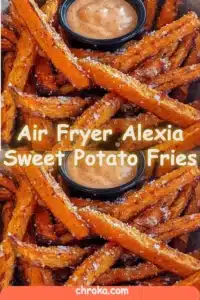 Air Fryer Alexia Sweet Potato Fries made crispy and healthy