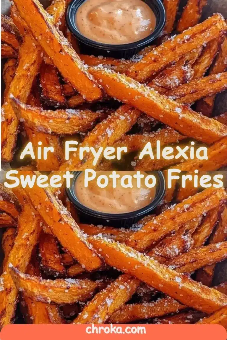 Air Fryer Alexia Sweet Potato Fries made crispy and healthy