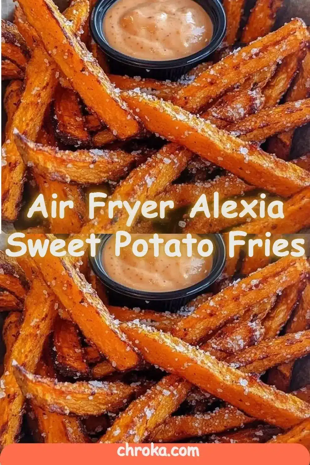 Air Fryer Alexia Sweet Potato Fries made crispy and healthy