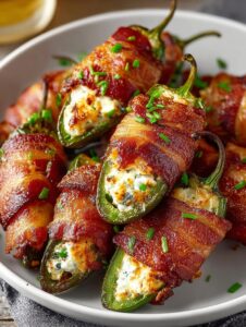 Bacon Wrapped Jalapeno Poppers
