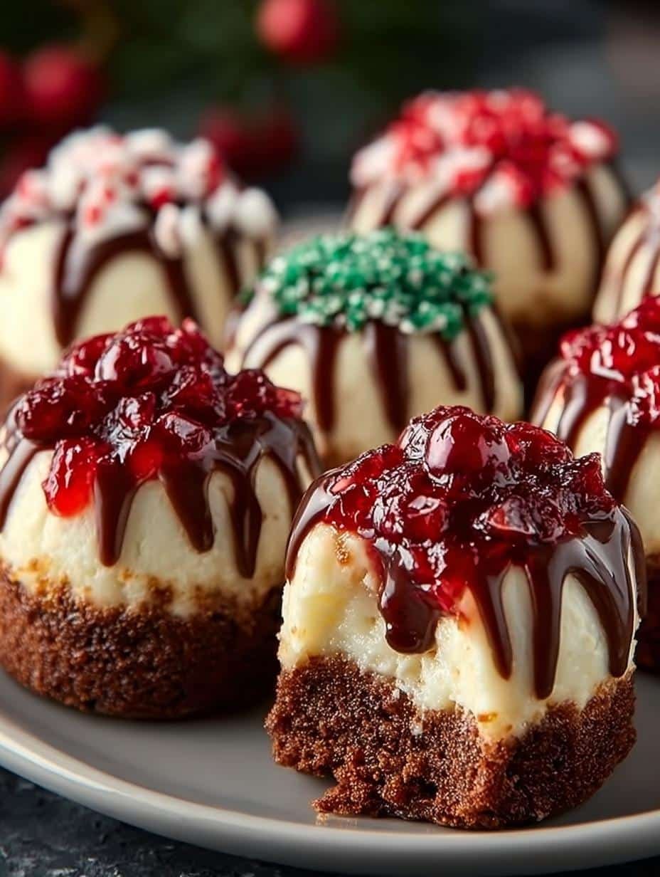 Bake Christmas Cheesecake Bites: 16 Irresistibly Delicious Treats - Bake Christmas Cheesecake Bites - additional detail