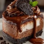 Bake Oreo Nutella Cheesecake