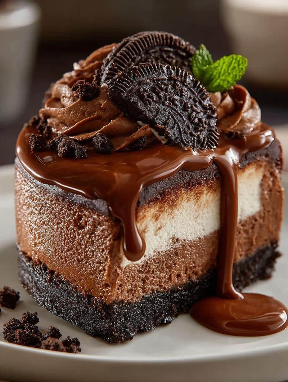 Bake Oreo Nutella Cheesecake