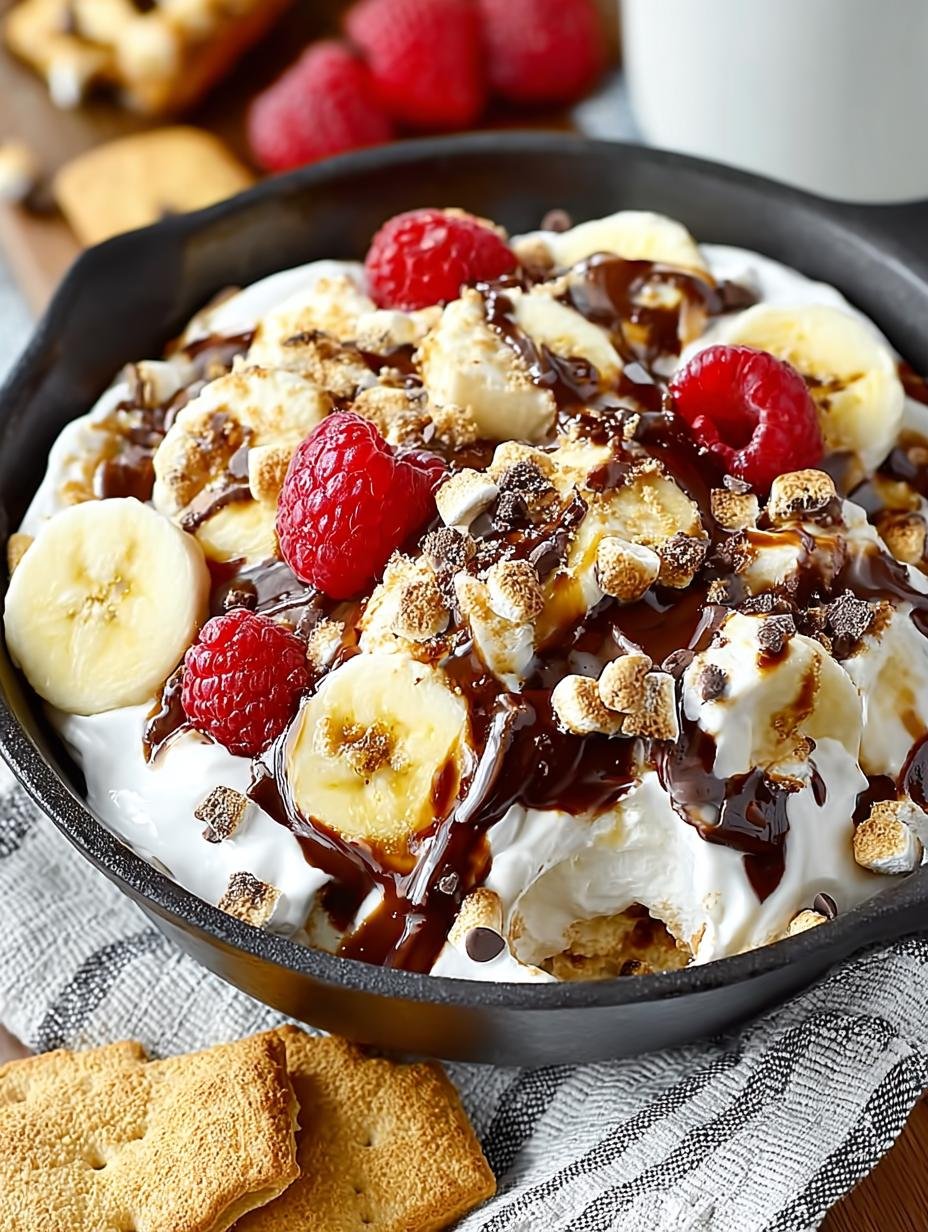 Delicious Banana Split Smores Dip: 5 Steps to Indulge - Banana Split Smores Dip - main visual representation