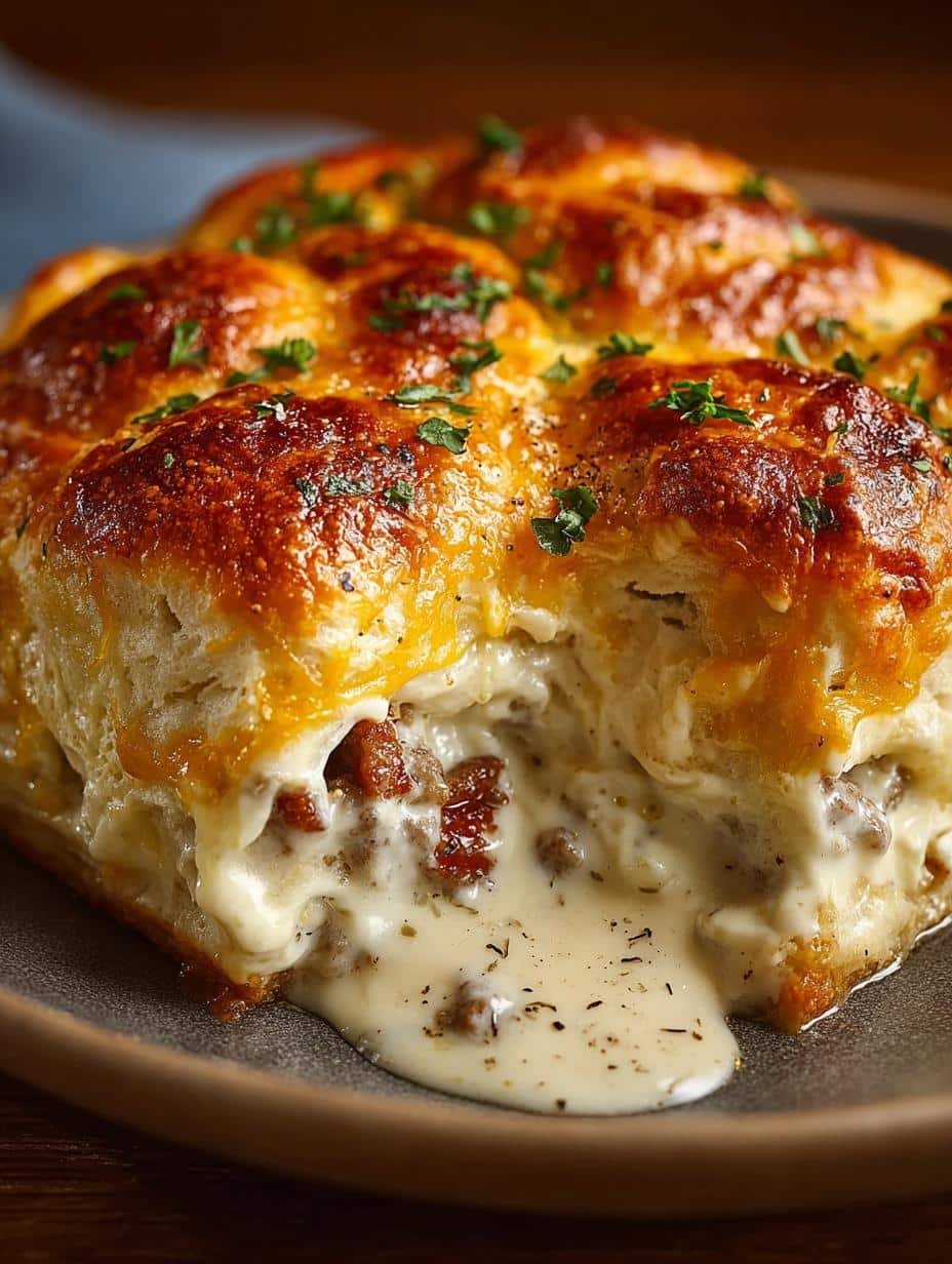 Biscuits Gravy Breakfast Casserole: 8 Comforting Servings - Biscuits Gravy Breakfast Casserole - main visual representation