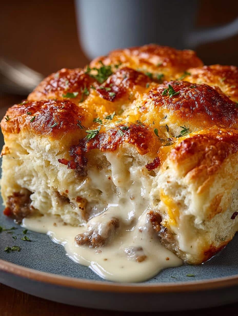 Biscuits Gravy Breakfast Casserole: 8 Comforting Servings - Biscuits Gravy Breakfast Casserole - additional detail