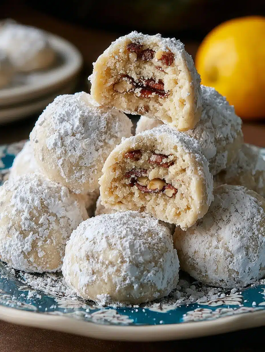 Buttery Pecan Snowball Cookies That Melt in Your Mouth - Buttery Pecan Snowball Cookies - main visual representation
