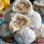 Buttery Pecan Snowball Cookies