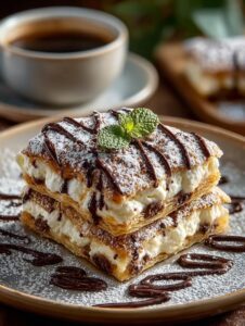 Classic Cannoli Squares: 4 Layers of Delightful Flavor 3 Cannoli Squares