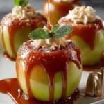 Caramel Stuffed Bloomin Apples