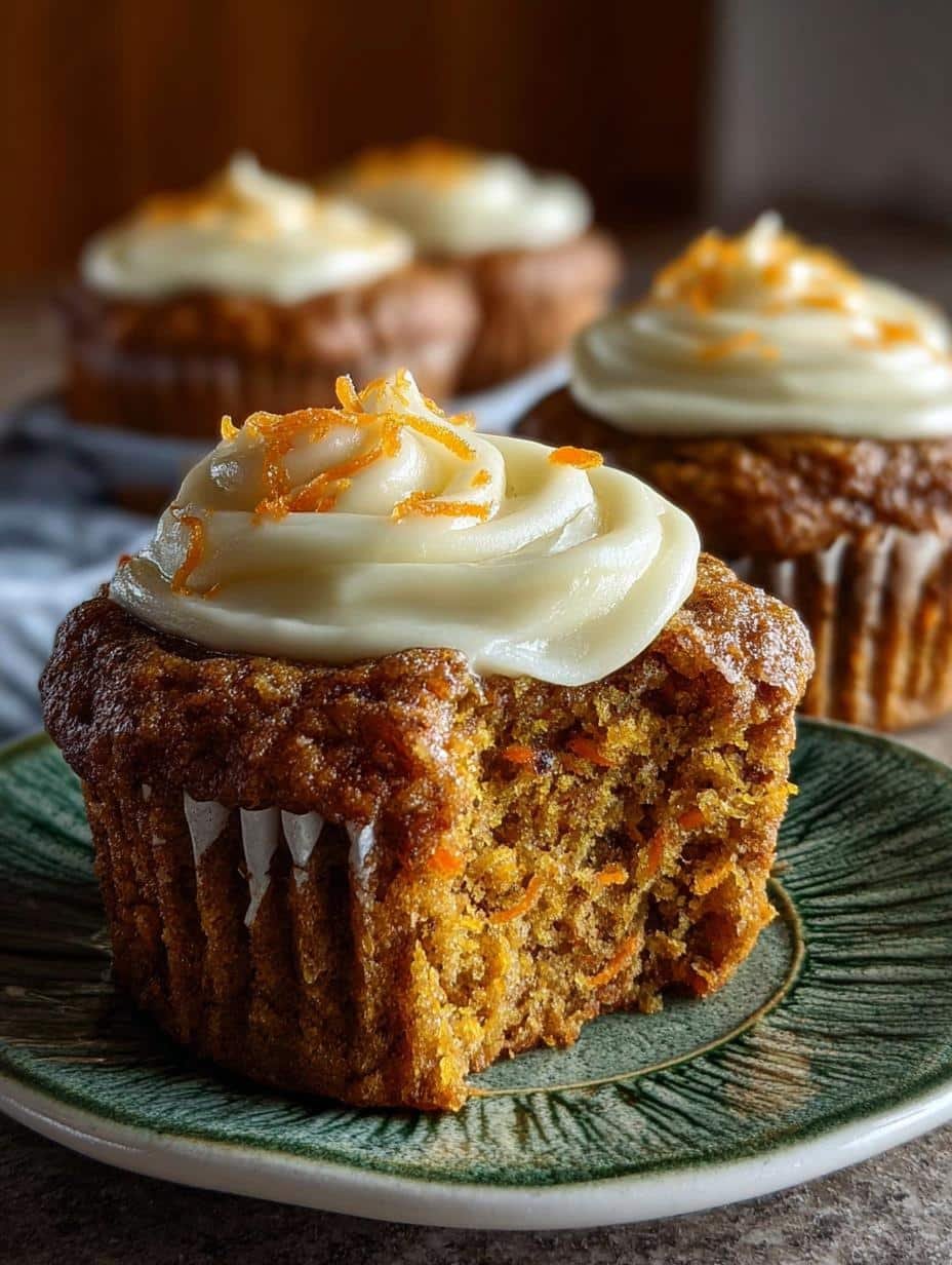 Carrot Cake Muffins with Cream Cheese Swirl Delight - Carrot Cake Muffins with - main visual representation