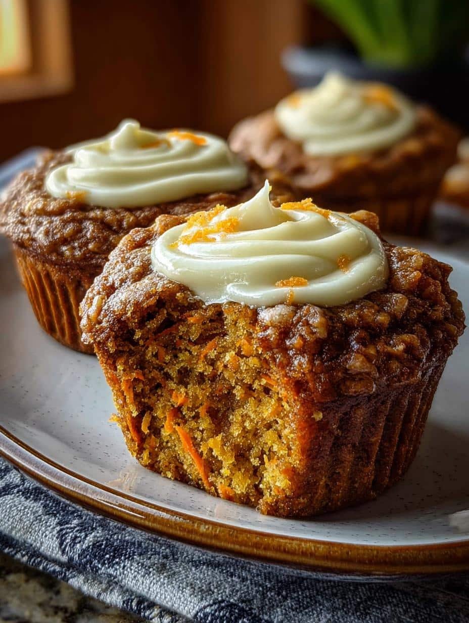 Carrot Cake Muffins with