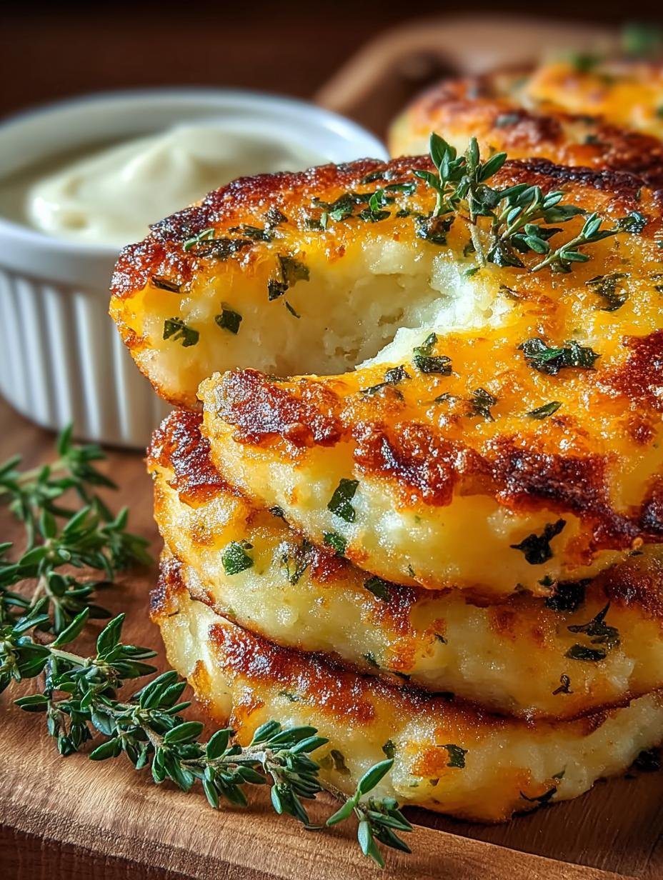 Cheesy Herb Mashed Potato Pancakes: A Comforting Delight - Cheesy Herb Mashed Potato - main visual representation