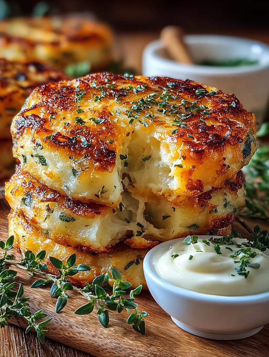 Cheesy Herb Mashed Potato Pancakes: A Comforting Delight - Cheesy Herb Mashed Potato - additional detail