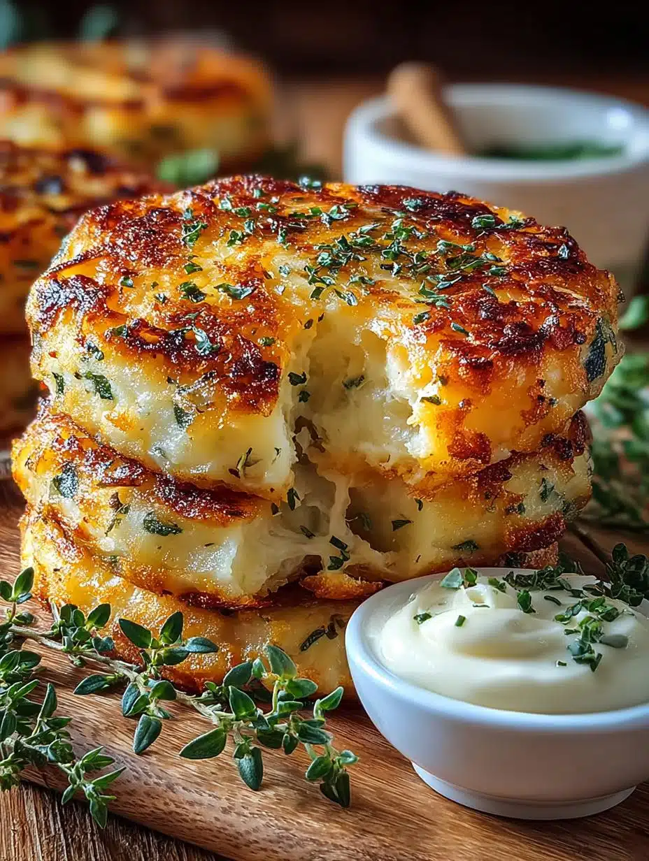 Cheesy Herb Mashed Potato Pancakes: A Comforting Delight - Cheesy Herb Mashed Potato - additional detail