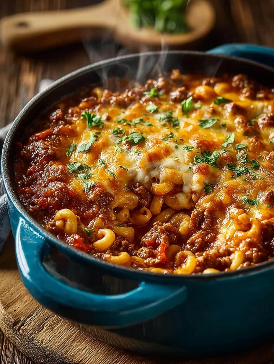 Cheesy One Pot American Goulash: Comfort Food Delight - Cheesy One Pot American - additional detail