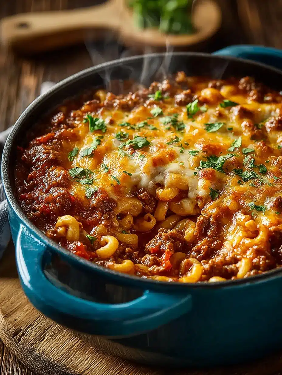 Cheesy One Pot American Goulash: Comfort Food Delight - Cheesy One Pot American - additional detail
