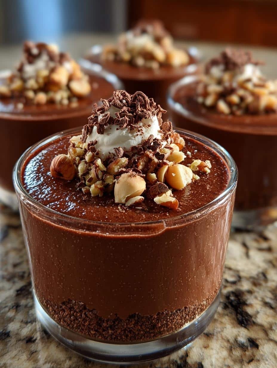 Chocolate Hazelnut Mousse Cups: 28 Minutes to Delight - Chocolate Hazelnut Mousse Cups - main visual representation