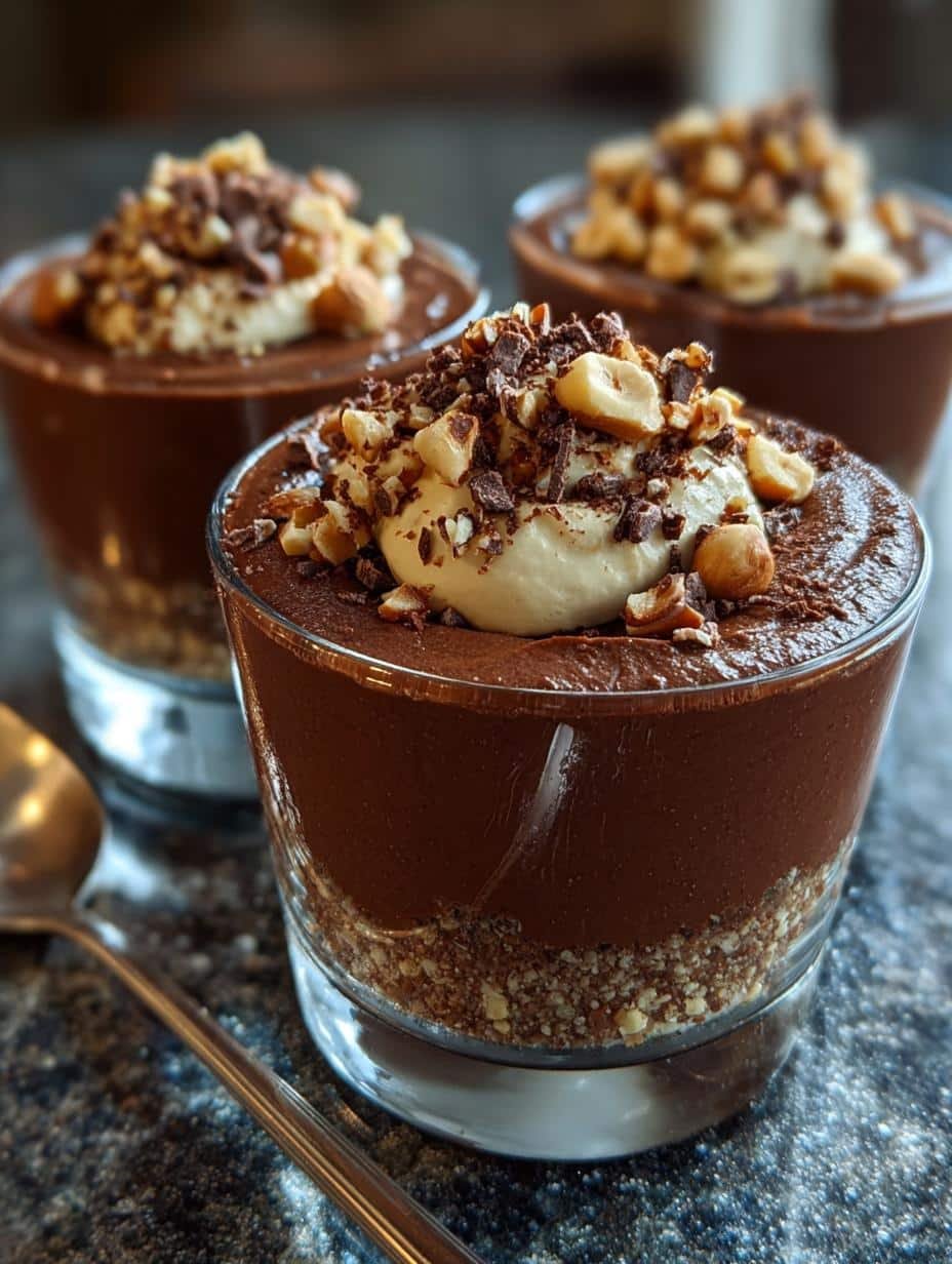 Chocolate Hazelnut Mousse Cups: 28 Minutes to Delight - Chocolate Hazelnut Mousse Cups - additional detail