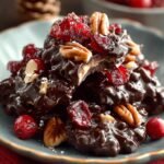 Chocolate Pecan Cranberry Clusters