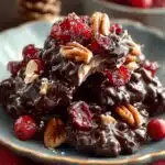 Chocolate Pecan Cranberry Clusters