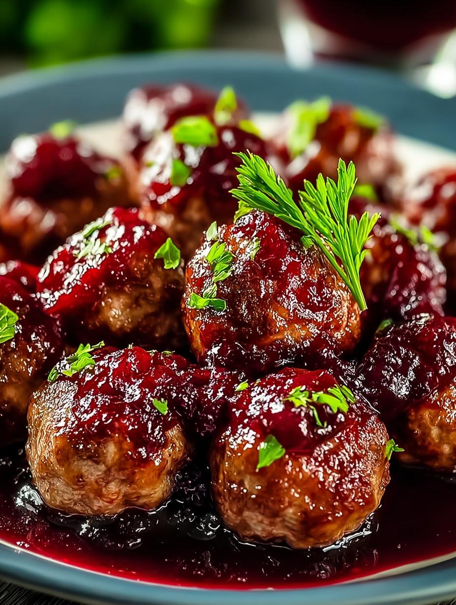 Holiday-Ready Christmas Cranberry Meatballs Everyone Loves 3 Holiday-Ready Christmas Cranberry Meatballs Everyone Loves - Christmas Cranberry Meatballs - additional detail