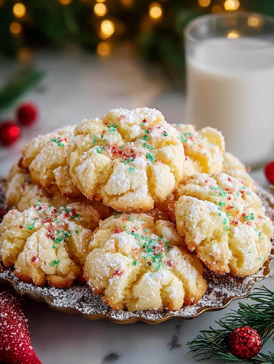 Irresistible Christmas Gooey Butter Cookies Recipe - Christmas Gooey Butter Cookies - main visual representation
