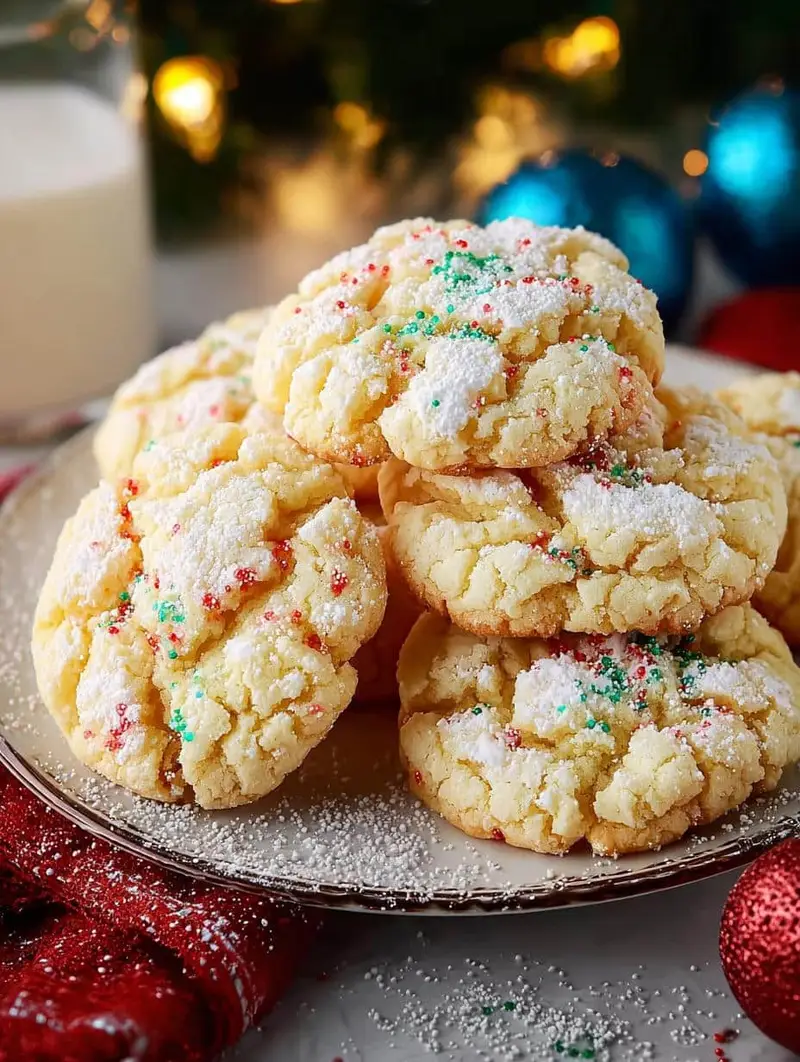 Christmas Gooey Butter Cookies