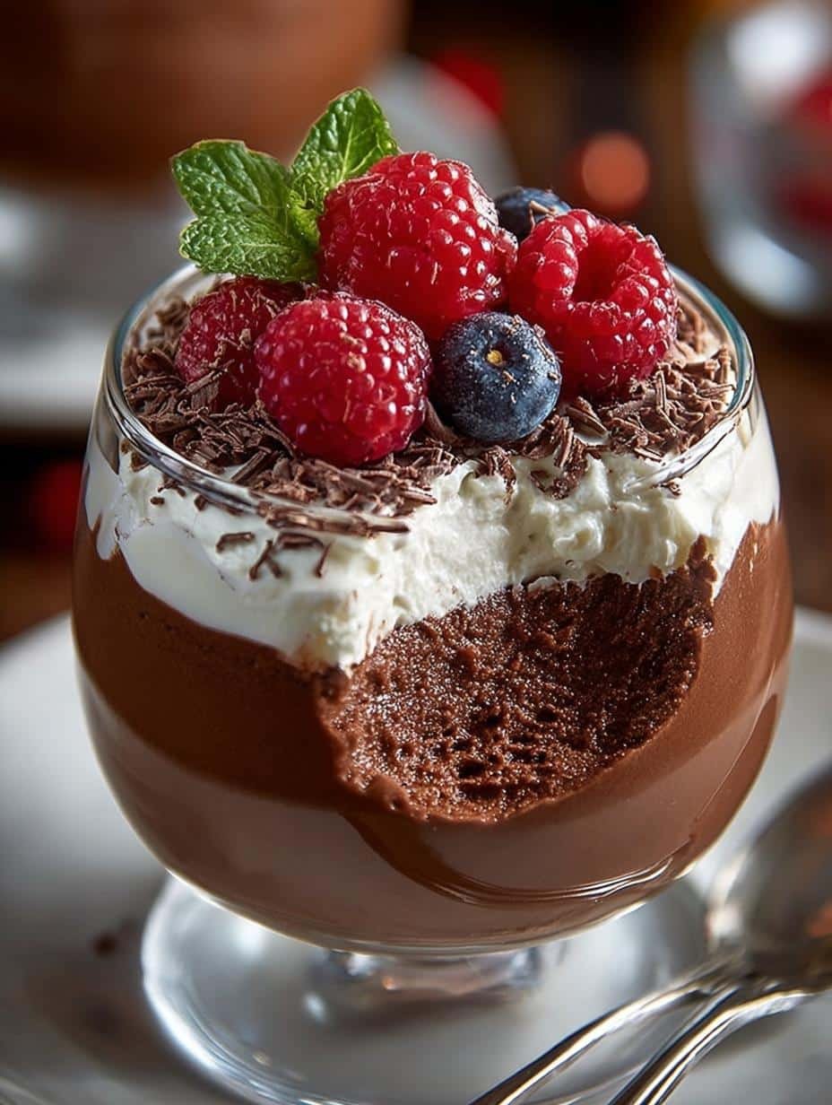 Indulge in 4-Ingredient Cottage Cheese Chocolate Mousse - Cottage Cheese Chocolate Mousse - main visual representation
