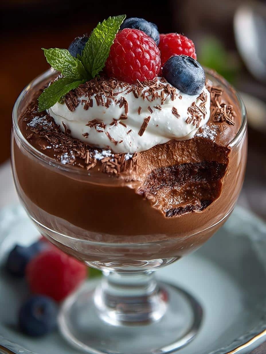 Indulge in 4-Ingredient Cottage Cheese Chocolate Mousse - Cottage Cheese Chocolate Mousse - additional detail
