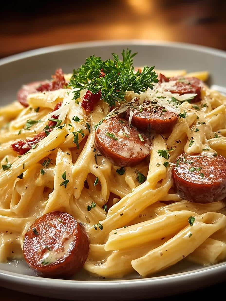 Creamy Smoked Sausage Pasta: 30-Minute Comfort Dish - Creamy Smoked Sausage Pasta - additional detail