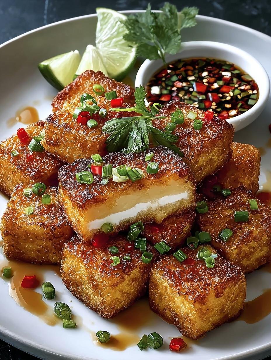 Super Crispy Fried Silken Tofu That Everyone Loves - Crispy Fried Silken Tofu - main visual representation