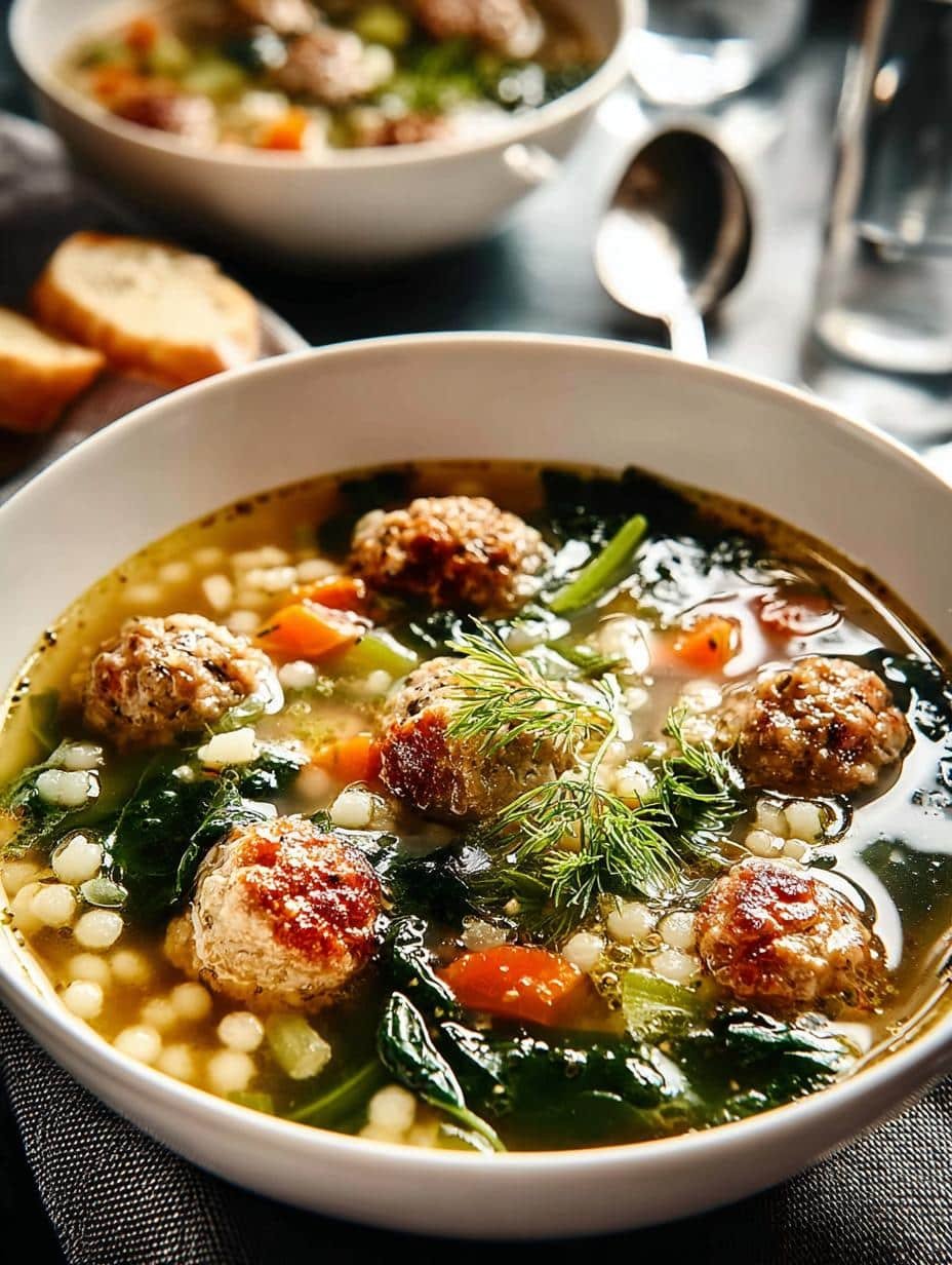 Delightful Italian Wedding Soup: A Heartwarming Classic - Delightful Italian Wedding Soup - additional detail