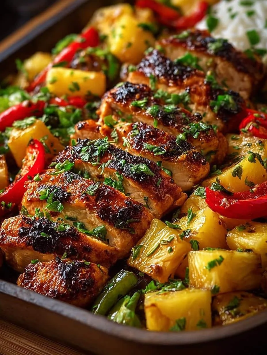 Hawaiian Chicken Sheet Pan