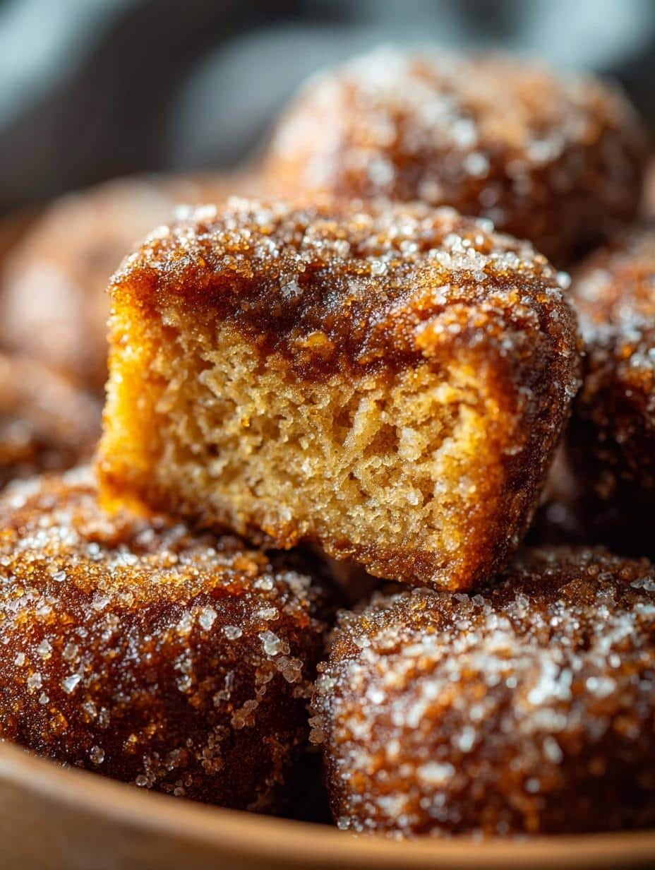 Healthy Baked Cinnamon Sugar Donut Holes Recipe - Healthy Baked Cinnamon Sugar - additional detail